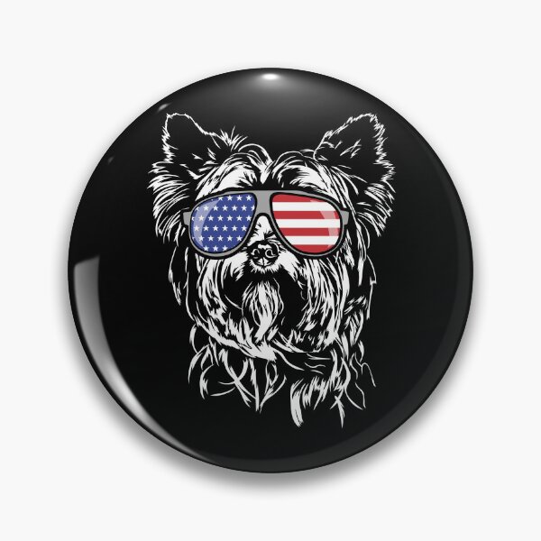 Item preview, Funny Yorkshire Terrier America Flag Patriotic Dog Canine Portrait designed and sold by dogarts.