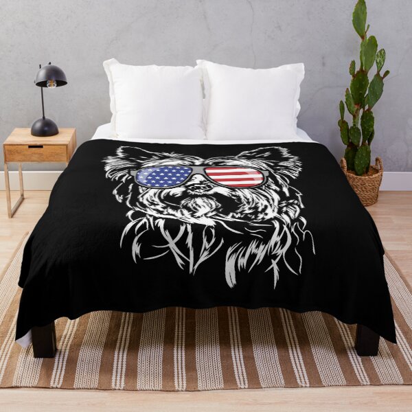 Item preview, Funny Yorkshire Terrier America Flag Patriotic Dog Canine Portrait designed and sold by dogarts.