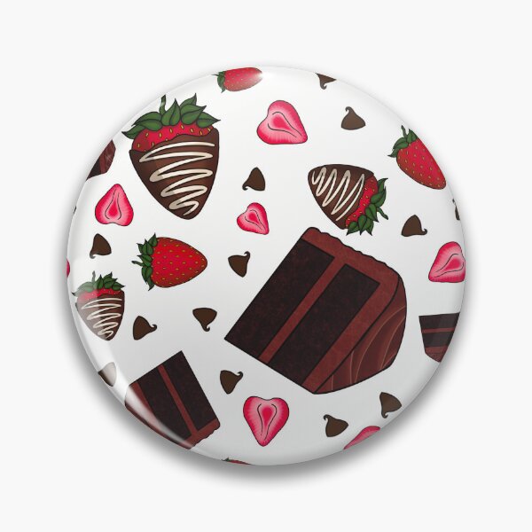 Item preview, Chocolate Strawberry Pattern (White) designed and sold by honeybeepaper.