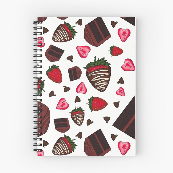 Item preview, Chocolate Strawberry Pattern (White) designed and sold by honeybeepaper.