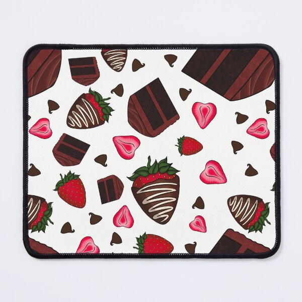 Item preview, Chocolate Strawberry Pattern (White) designed and sold by honeybeepaper.