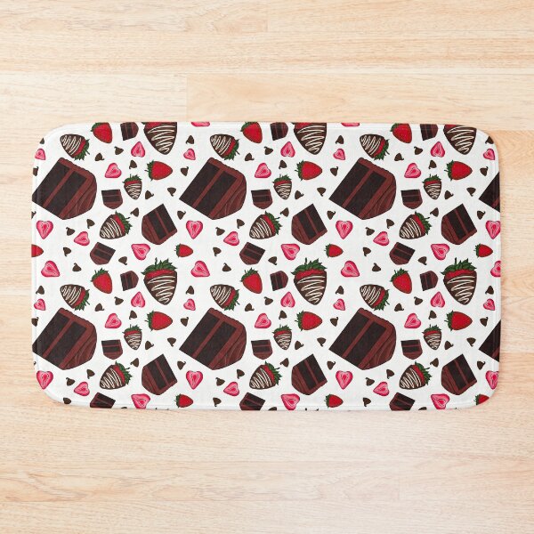 Item preview, Chocolate Strawberry Pattern (White) designed and sold by honeybeepaper.