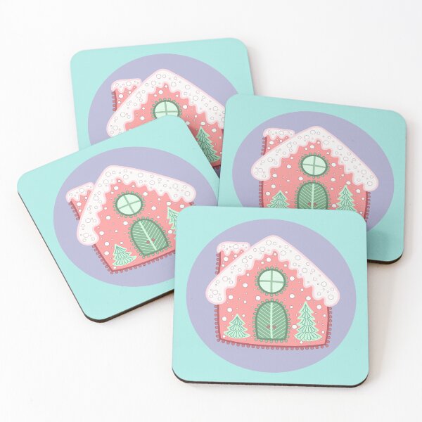 Item preview, Pinkmas Holiday Gingerbread House designed and sold by Brittanykald.