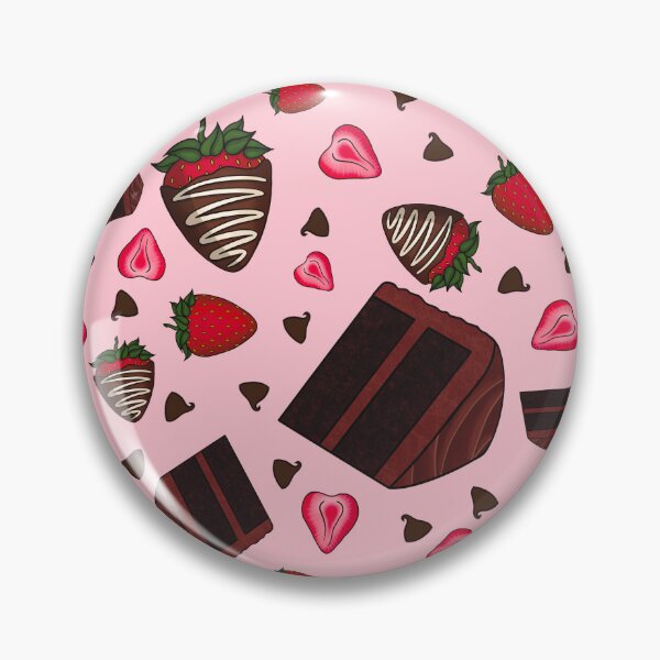 Item preview, Chocolate Strawberry Pattern (Pink) designed and sold by honeybeepaper.