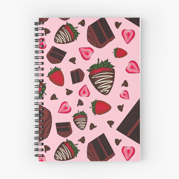 Item preview, Chocolate Strawberry Pattern (Pink) designed and sold by honeybeepaper.