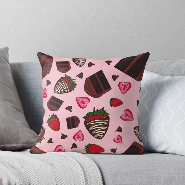 Item preview, Chocolate Strawberry Pattern (Pink) designed and sold by honeybeepaper.
