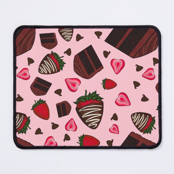 Item preview, Chocolate Strawberry Pattern (Pink) designed and sold by honeybeepaper.
