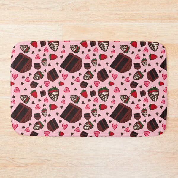 Item preview, Chocolate Strawberry Pattern (Pink) designed and sold by honeybeepaper.