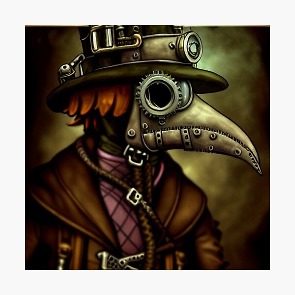 Artikelvorschau, Steampunk-Pest-Doktor-Porträt entworfen und verkauft von PaigeCompositor.