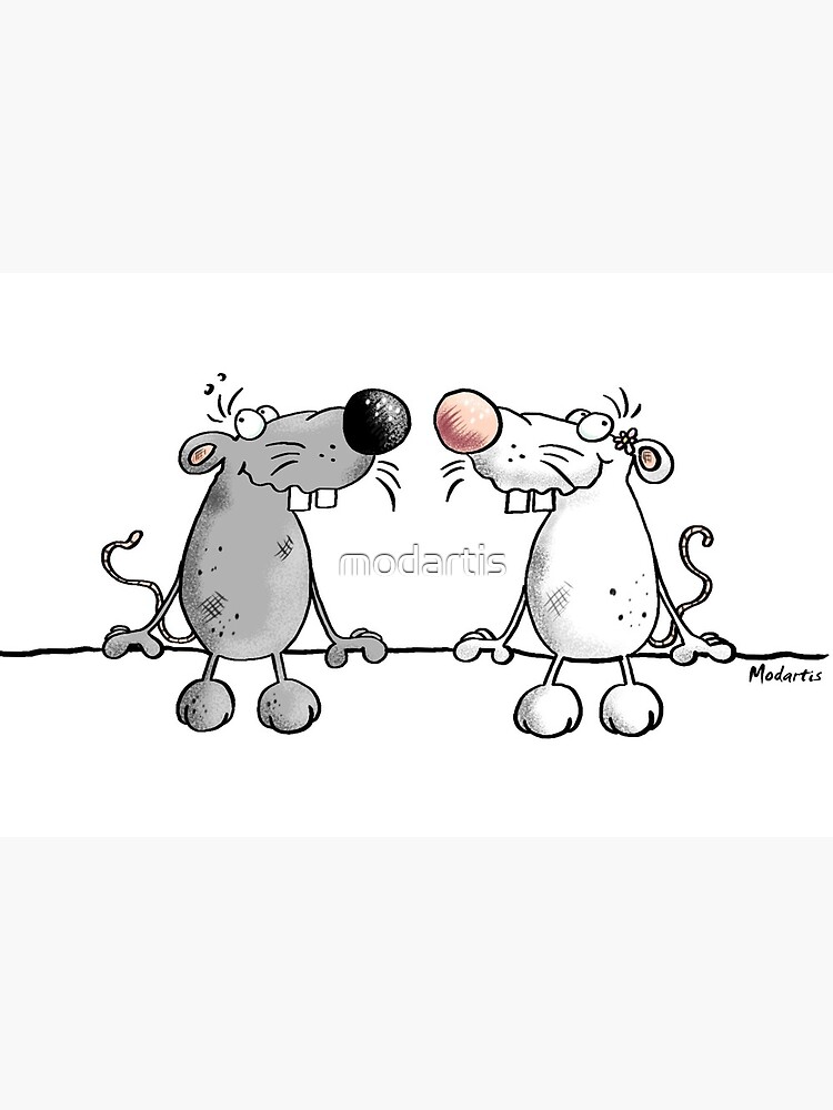 Lámina rígida «Ratón blanco y gris de dibujos animados - regalo - ratones» de modartis | Redbubble Lámina rígida «Ratón blanco y gris de dibujos animados - regalo - ratones» de modartis | Redbubble