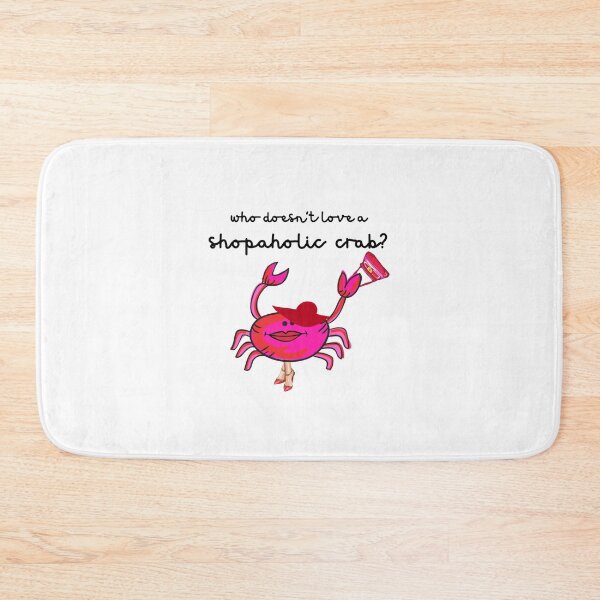 Item preview, SHOPAHOLIC PINK CRAB designed and sold by EllieMonroe.