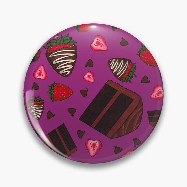 Item preview, Chocolate Strawberry Pattern (Berry Red) designed and sold by honeybeepaper.
