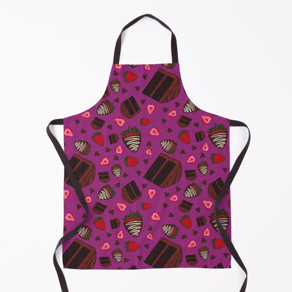 Item preview, Chocolate Strawberry Pattern (Berry Red) designed and sold by honeybeepaper.