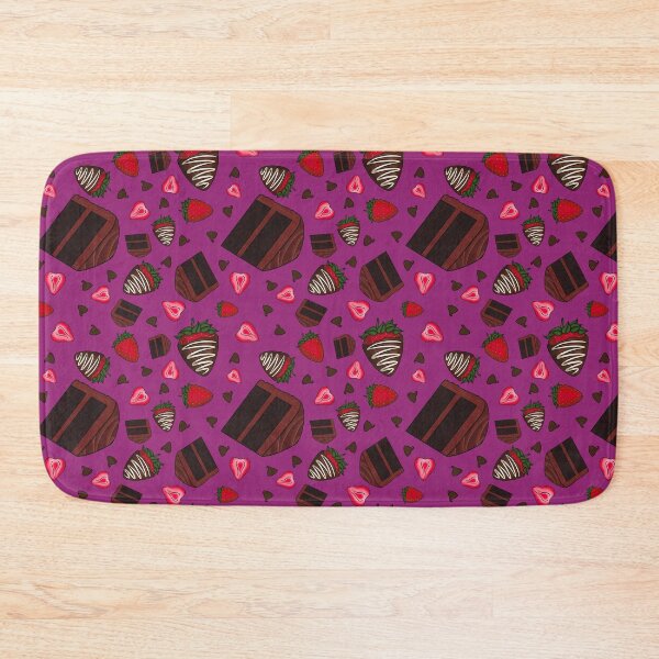 Item preview, Chocolate Strawberry Pattern (Berry Red) designed and sold by honeybeepaper.