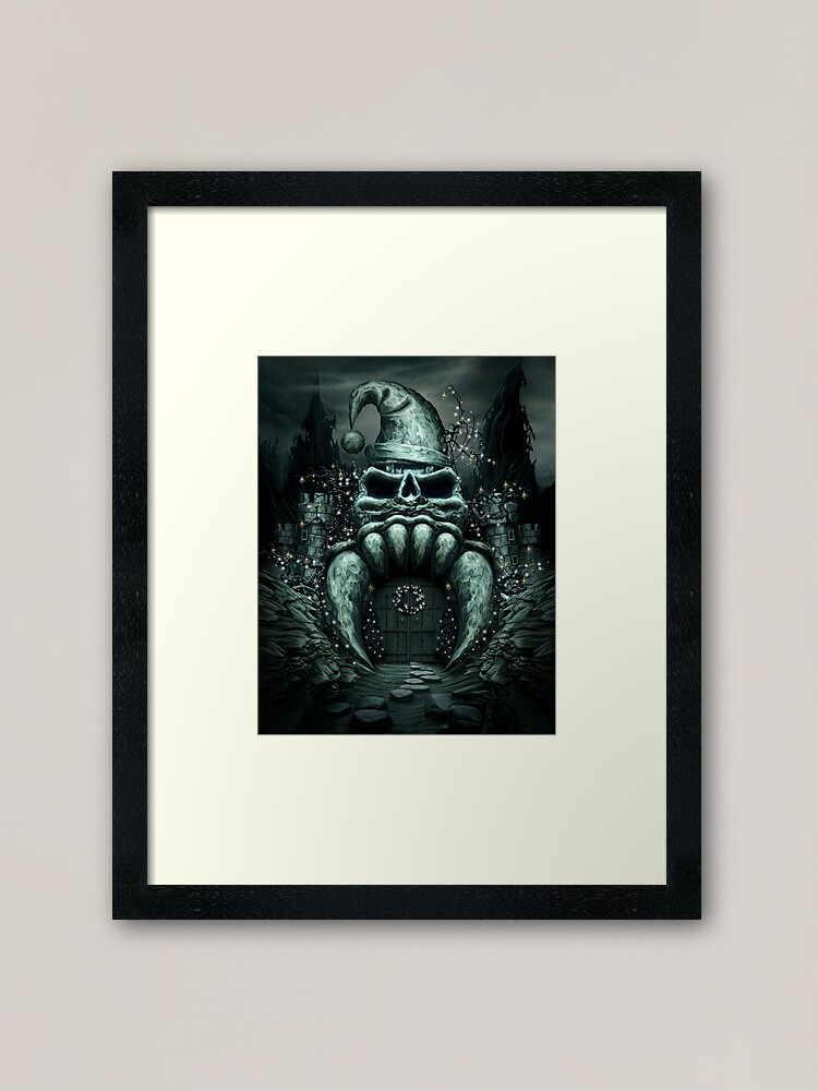 It S X Mas Castle Grayskull Framed Art Print By Mediacorpse Redbubble