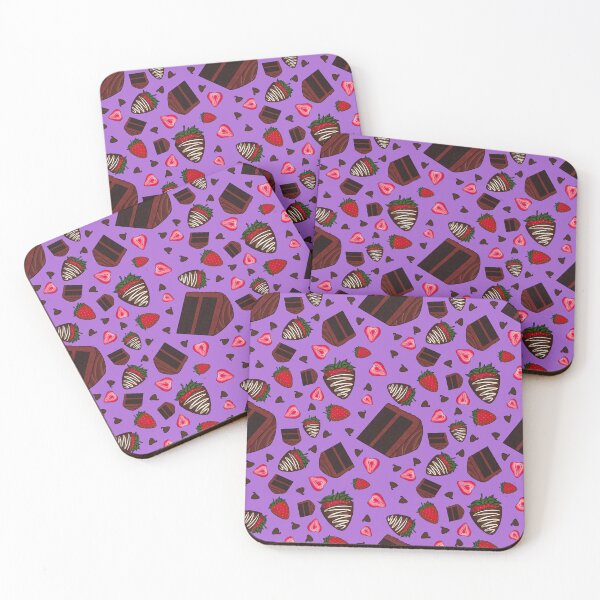 Item preview, Chocolate Strawberry Pattern (Lavender) designed and sold by honeybeepaper.