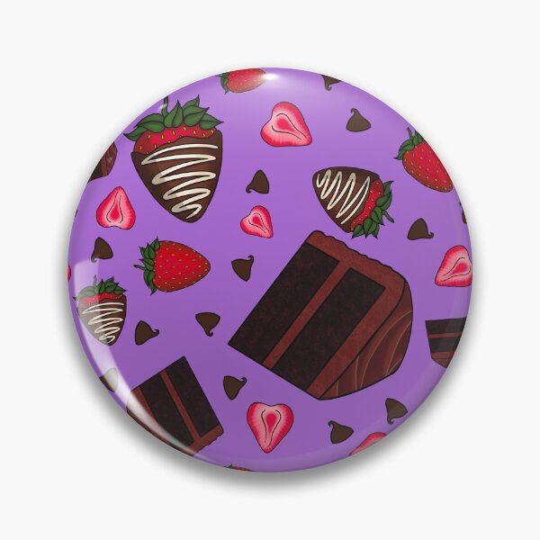 Item preview, Chocolate Strawberry Pattern (Lavender) designed and sold by honeybeepaper.