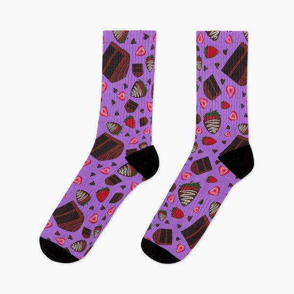 Item preview, Chocolate Strawberry Pattern (Lavender) designed and sold by honeybeepaper.