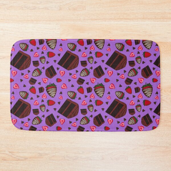 Item preview, Chocolate Strawberry Pattern (Lavender) designed and sold by honeybeepaper.