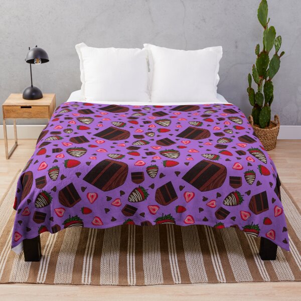 Item preview, Chocolate Strawberry Pattern (Lavender) designed and sold by honeybeepaper.