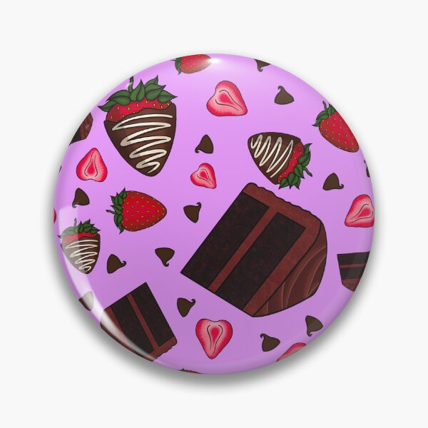 Item preview, Chocolate Strawberry Pattern (Lilac) designed and sold by honeybeepaper.