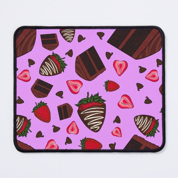 Item preview, Chocolate Strawberry Pattern (Lilac) designed and sold by honeybeepaper.