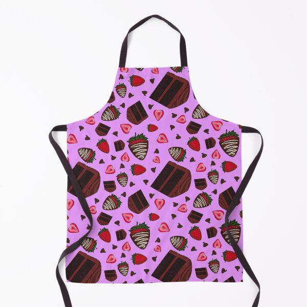 Item preview, Chocolate Strawberry Pattern (Lilac) designed and sold by honeybeepaper.