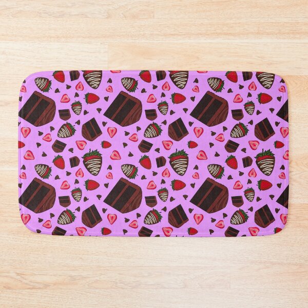 Item preview, Chocolate Strawberry Pattern (Lilac) designed and sold by honeybeepaper.