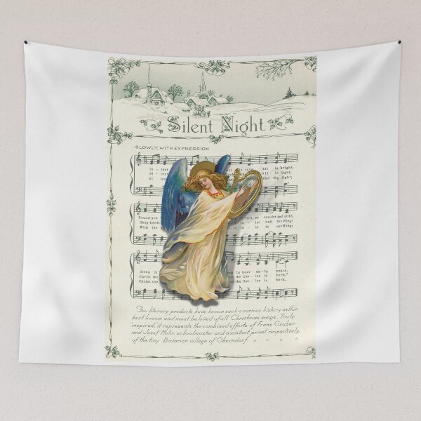 Item preview, Silent Night Christmas Music Inspiration Christmas Angel designed and sold by Tracy Ayers.