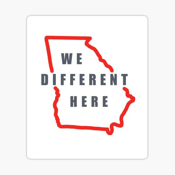 Georgia "We Different Here" Kirby Smart Halftime Speech Sticker