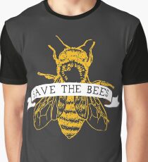 Camiseta gráfica ¡Salva a las abejas! (Oscuro)