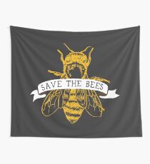 Rette die Bienen! (Dunkel) Wandbehang