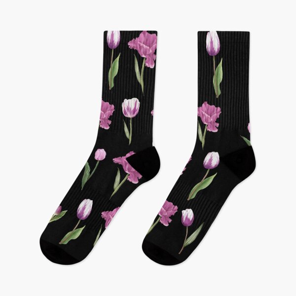 Item preview, Pretty Purple Tulip Bulbs Floral Illustration Pattern. designed and sold by PlantKind.