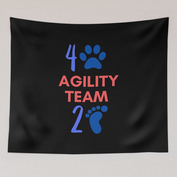 Item preview, Agility team 4 legs and 2 feet in blue and red designed and sold by PausePapote.