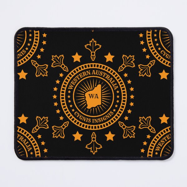 Item preview, Western Australia Motto or Slogan Map Badge and Flag - WA Cygnis Insignis  designed and sold by Ranggasme.