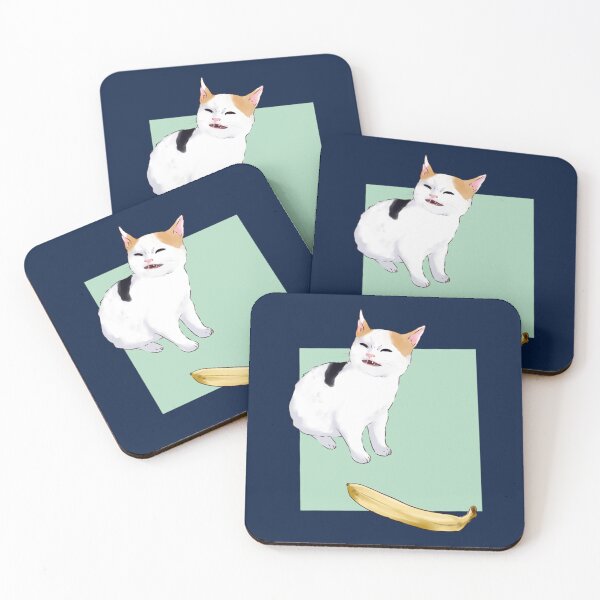 Item preview, He not like the banana - angery banana cat meme catto   designed and sold by goldmass.