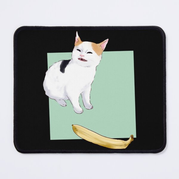 Item preview, He not like the banana - angery banana cat meme catto designed and sold by goldmass.