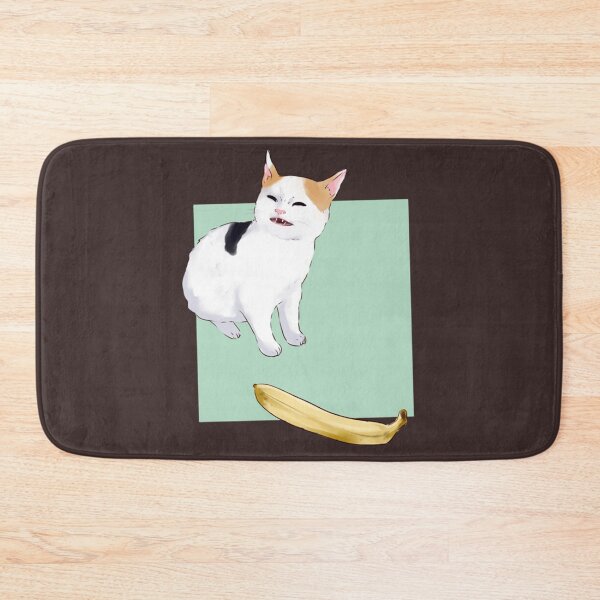 Item preview, He not like the banana - angery banana cat meme catto   designed and sold by goldmass.