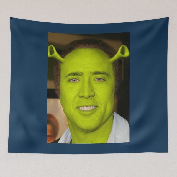 Artikelvorschau, Nicolas Cage als Shrek entworfen und verkauft von goldmass.