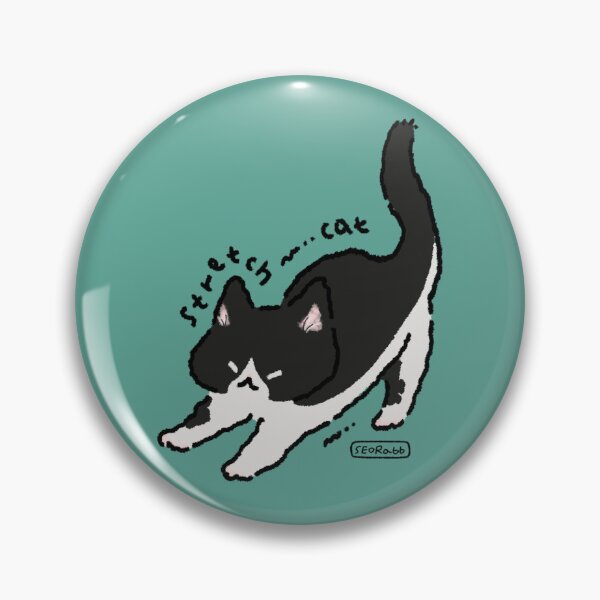 Item preview, Gato elástico (blanco y negro) designed and sold by SRabb.