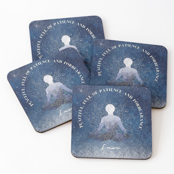 Item preview, I AM PEACEFUL, FULL OF PATIENCE AND FORBEARANCE | affirmation | spiritual | meditation | mystical | yoga designed and sold by soulupdesign.