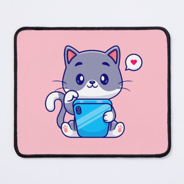 Item preview, #4 (Cats) Cute Cat (Pink) designed and sold by SNSxMAYHEM.