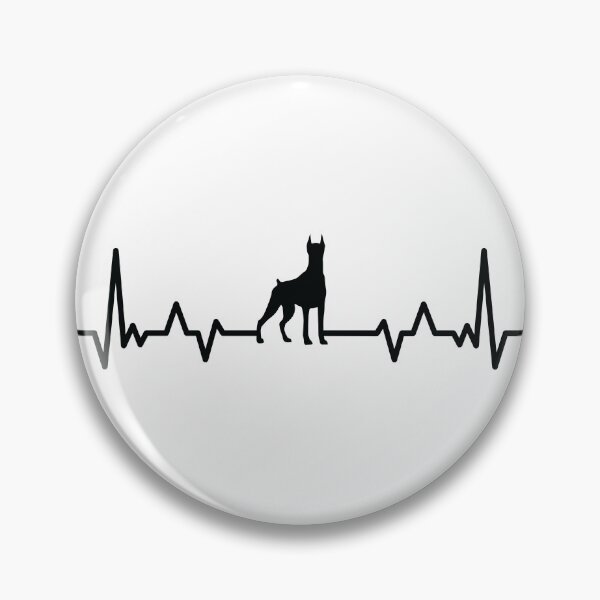 Item preview, Funny Doberman Dog Heartbeat designed and sold by shokA Design.