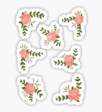 Pegatina paquete floral de 7