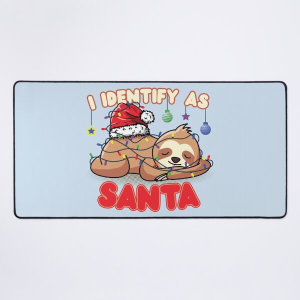 Item preview, I Identify As Santa | Cute Santa Sloth Tangled Up In Christmas Lights | Funny Christmas Meme | Christmas Gift Ideas designed and sold by DrawingBoard.