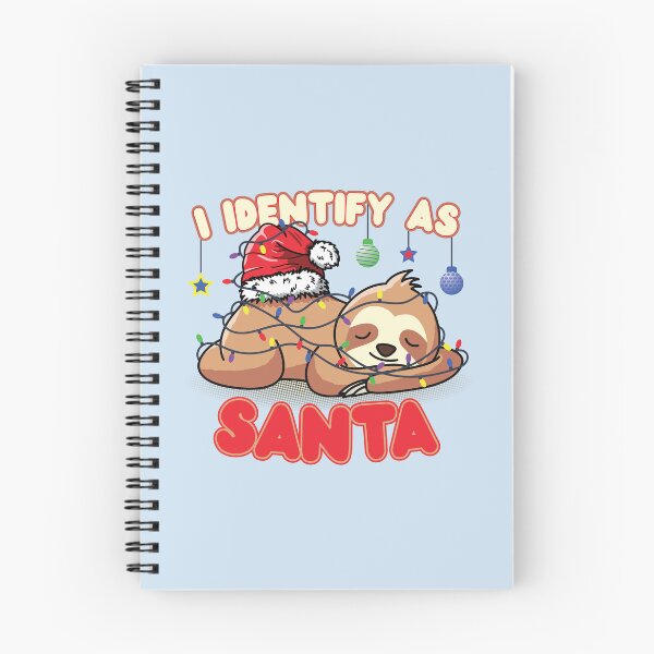 Item preview, I Identify As Santa | Cute Santa Sloth Tangled Up In Christmas Lights | Funny Christmas Meme | Christmas Gift Ideas designed and sold by DrawingBoard.