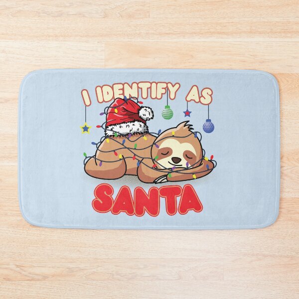 Item preview, I Identify As Santa | Cute Santa Sloth Tangled Up In Christmas Lights | Funny Christmas Meme | Christmas Gift Ideas designed and sold by DrawingBoard.