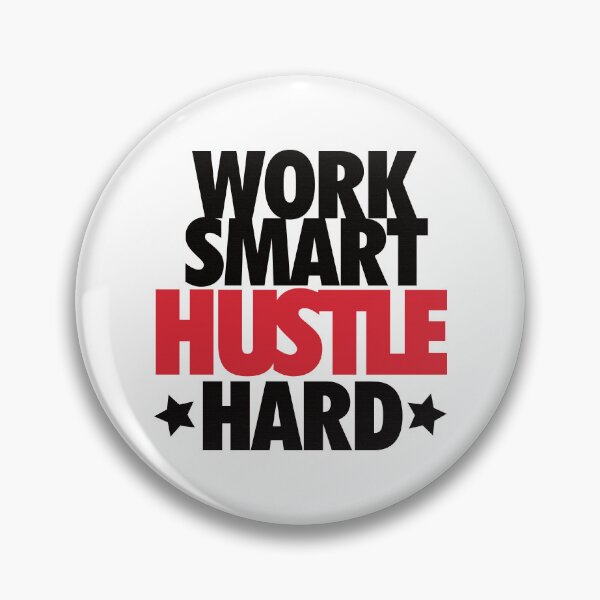 Item preview, Work Smart Hustle Hard-Red designed and sold by Tee4Daily.