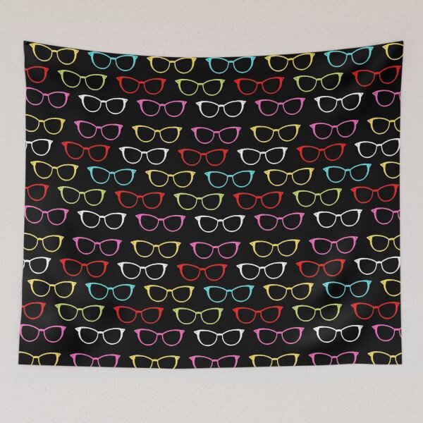 Item preview, Colorful Hipster Eyeglasses Pattern Cute And Beautiful Eyeglasses Pattern designed and sold by SeemDev786.