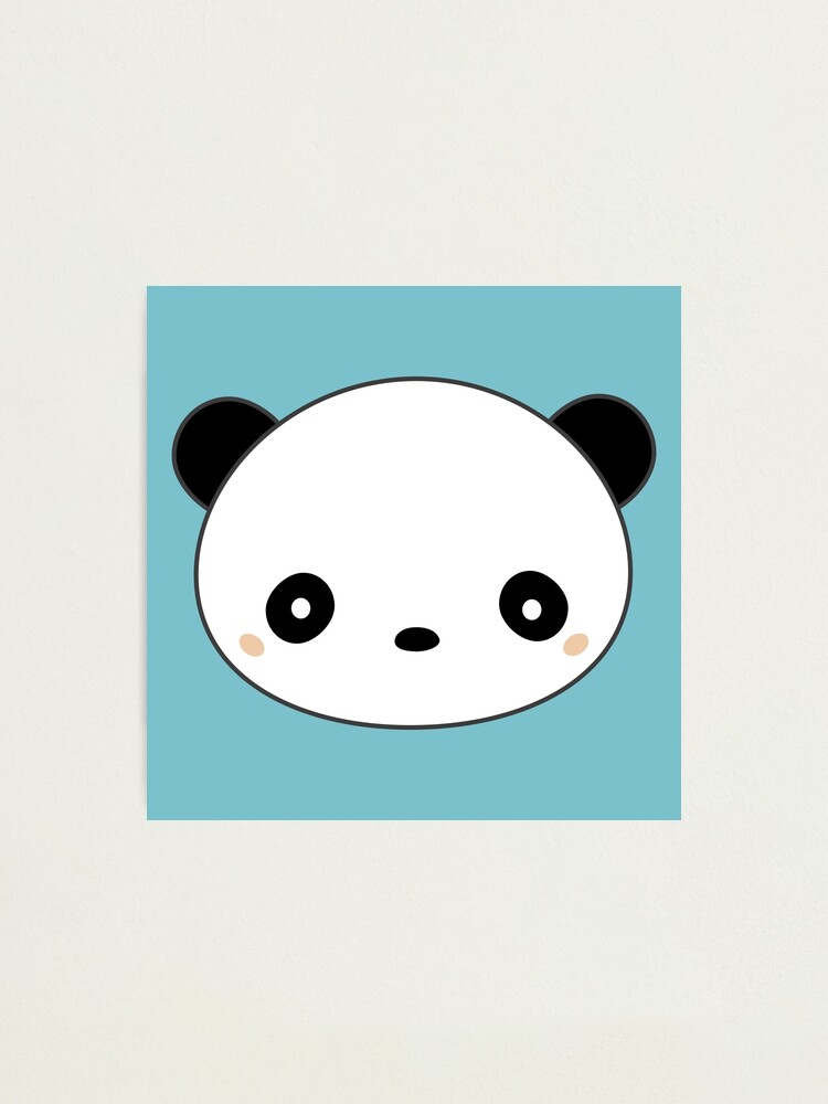 cute panda kawaii chibi | Photographic Print